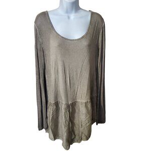 Amici by Baci Oversized Long Sleeve Top Shirt Made in Italy Medium
